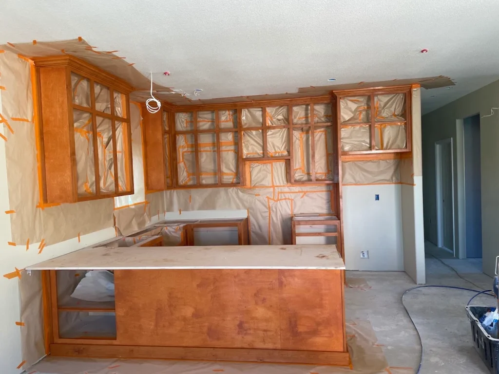 kitchen remodel in progress